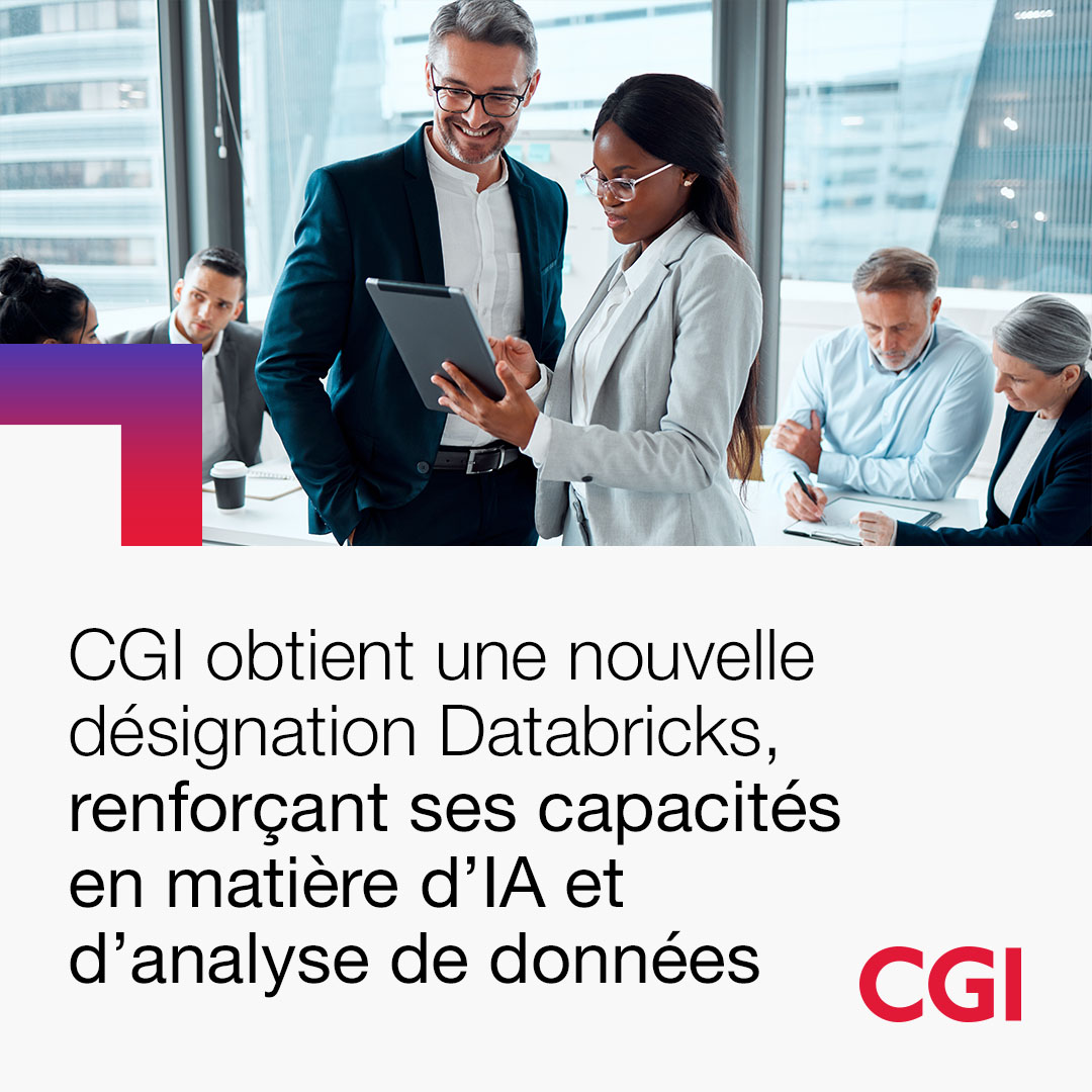 CGI Global FR (@cgi_global_fr) on Twitter photo CGI a obtenu le statut « Select » du programme partenaire de <a href="/databricks/">Databricks</a>, l’entreprise de données et d’IA. Cette désignation souligne notre engagement envers l’avancée de l’analyse de données et de l’IA pour soutenir nos clients du monde entier. go.cgi.com/4bcemGW CGI a obtenu le statut « Select » du programme partenaire de <a href="/databricks/">Databricks</a>, l’entreprise de données et d’IA. Cette désignation souligne notre engagement envers l’avancée de l’analyse de données et de l’IA pour soutenir nos clients du monde entier. go.cgi.com/4bcemGW