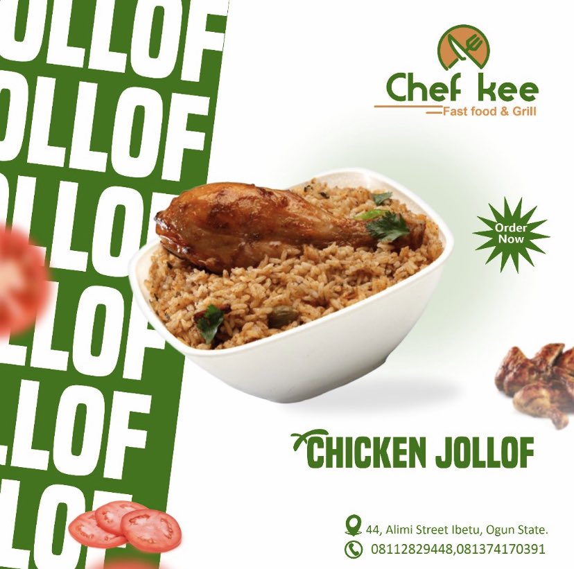 AdekolaHebeeb's tweet image. I created a social media ad design for a food brand 
Software  #Coreldraw