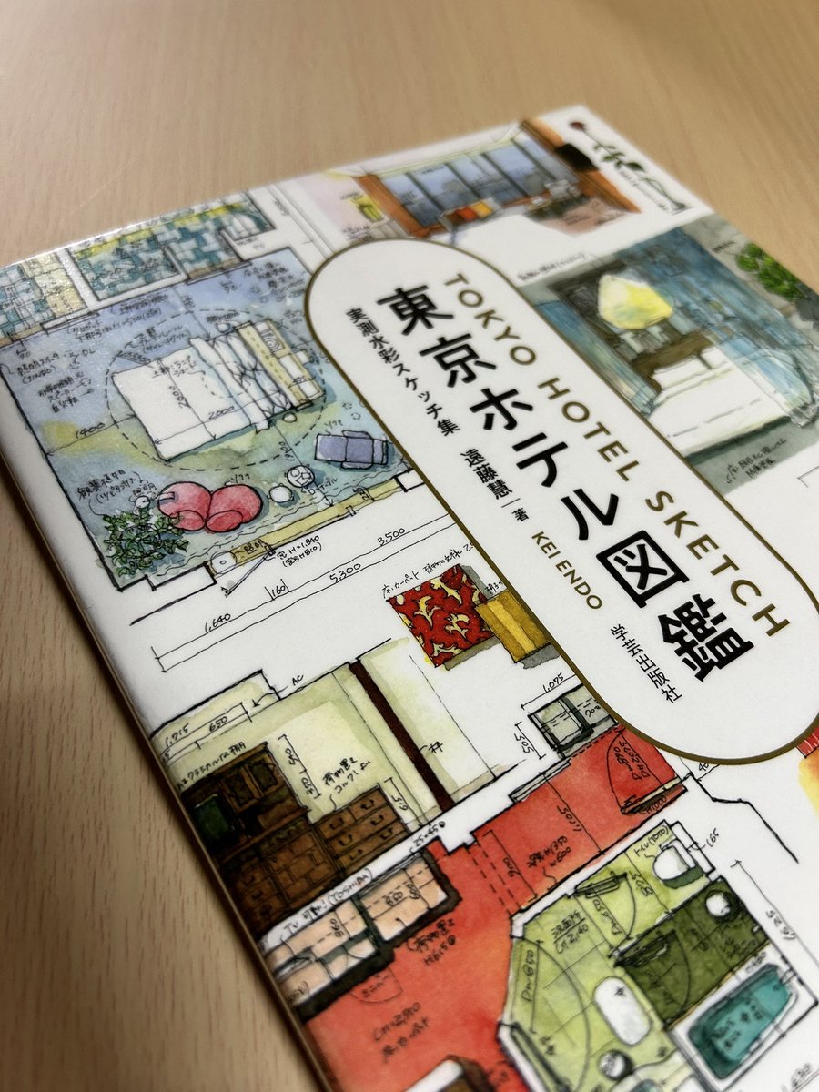 「東京ホテル図鑑 実測水彩スケッチ集」読了。表紙の通り色んなホテルの一室を間取り寸法と一緒にひたすらスケッチした内容で、創作でキャラクターの住む空間をイメージするのに役立つかもしれない。