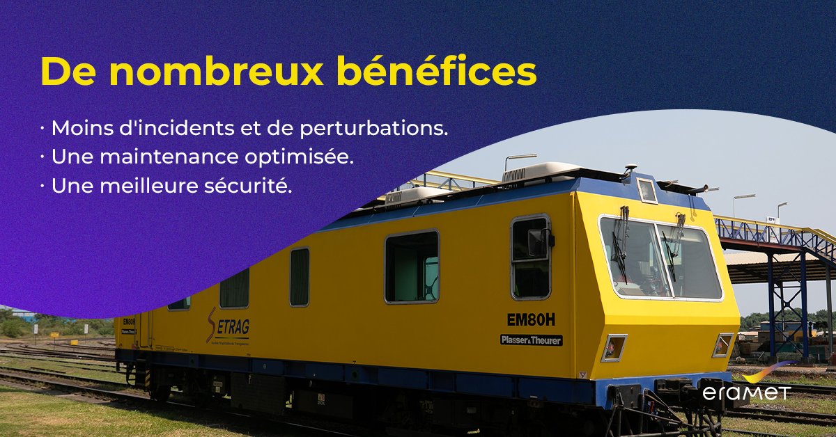 Eramet (@groupeeramet) on Twitter photo 🏆 Notre projet de maintenance prédictive du Transgabonais a été distingué par <a href="/Republik_IT/">Républik IT</a> !
🚂 Grâce à l’#IA, nous améliorons sécurité & performance ferroviaire.
Bravo aux équipes pour cette prouesse technologique !
▶️ bit.ly/3CYRZIk
#CommittedToSustainableMetals 🏆 Notre projet de maintenance prédictive du Transgabonais a été distingué par <a href="/Republik_IT/">Républik IT</a> !
🚂 Grâce à l’#IA, nous améliorons sécurité & performance ferroviaire.
Bravo aux équipes pour cette prouesse technologique !
▶️ bit.ly/3CYRZIk
#CommittedToSustainableMetals