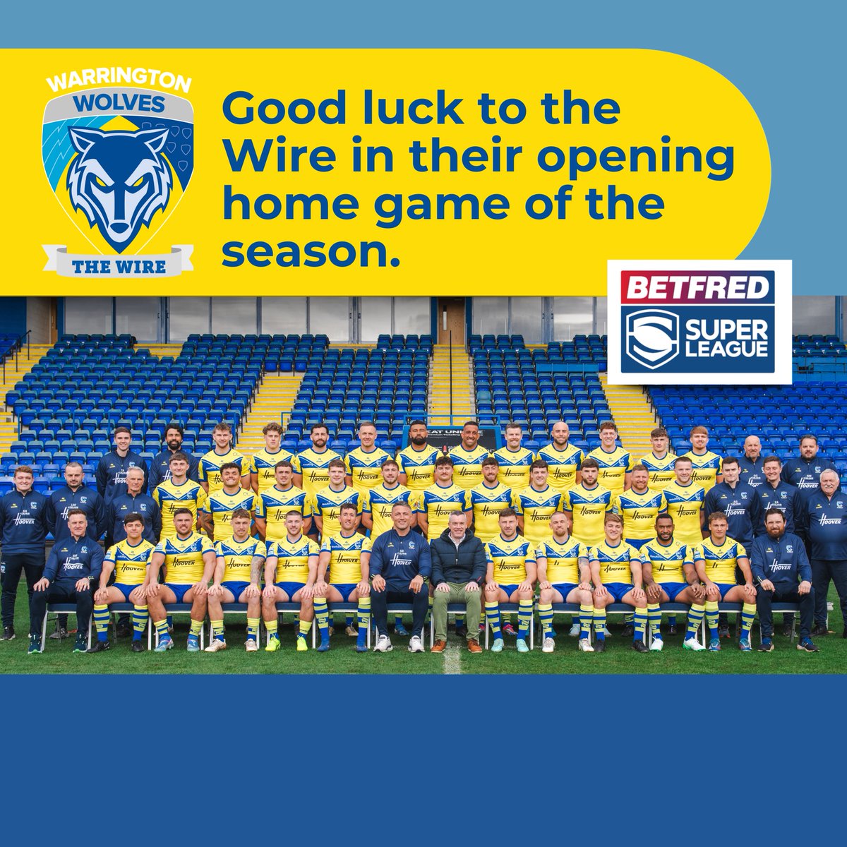 Redwood Bank (@redwoodbank) on Twitter photo Weāre so excited to be heading back to the Halliwell Jones Stadium - or should we say the Luke Littler Stadium - tomorrow evening for the <a href="/WarringtonRLFC/">Warrington Wolves</a> first home game of the new <a href="/SuperLeague/">Betfred Super League</a> season.
Good luck to Sam Burgess and the team tomorrow.
#WarringtonRLFC Weāre so excited to be heading back to the Halliwell Jones Stadium - or should we say the Luke Littler Stadium - tomorrow evening for the <a href="/WarringtonRLFC/">Warrington Wolves</a> first home game of the new <a href="/SuperLeague/">Betfred Super League</a> season.
Good luck to Sam Burgess and the team tomorrow.
#WarringtonRLFC