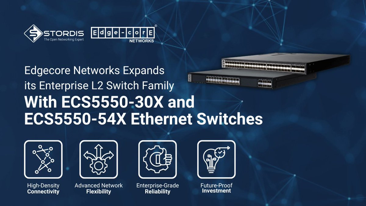 STORDIS – The Open Networking Expert (@stordis_gmbh) on Twitter photo 🌍 <a href="/EdgecoreNetwork/">Edgecore Networks</a> #ECS5550 Series: Next-Level Networking for Enterprises & ISPs
#Networking isn’t just about connectivity anymore—it’s about SPEED, RELIABILITY, and SCALABILITY.
🔗 Learn more in <a href="/SebastianStoko2/">Sebastian Stokłosa</a> latest blog post: stordis.com/edgecore-ecs55…
#Switches #DataCenter 🌍 <a href="/EdgecoreNetwork/">Edgecore Networks</a> #ECS5550 Series: Next-Level Networking for Enterprises & ISPs
#Networking isn’t just about connectivity anymore—it’s about SPEED, RELIABILITY, and SCALABILITY.
🔗 Learn more in <a href="/SebastianStoko2/">Sebastian Stokłosa</a> latest blog post: stordis.com/edgecore-ecs55…
#Switches #DataCenter