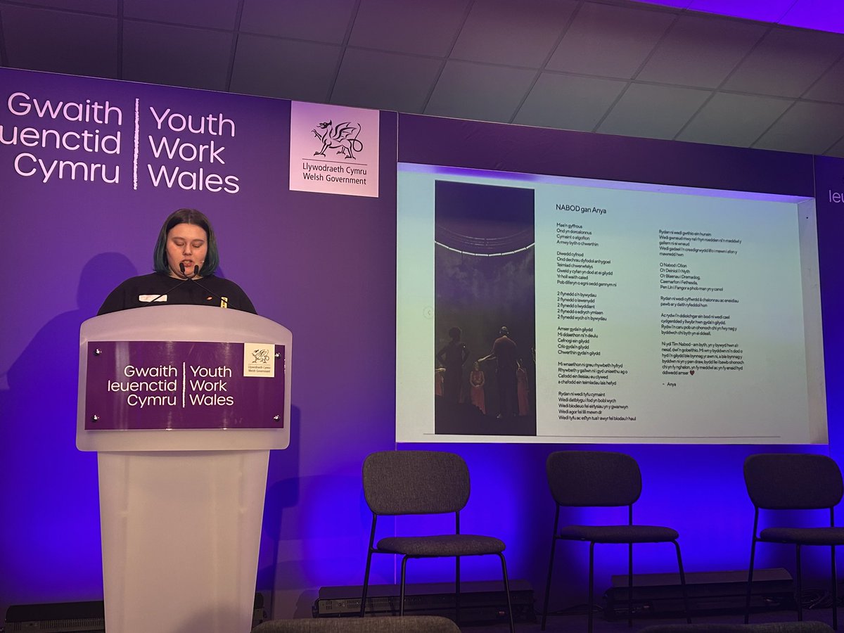 ‘….we created something beautiful, our voices were heard…’ A moving &amp;  heartfelt poem by Anya an inspirational young person sharing their experience with <a href="/CwmniFranWen/">Frân Wen</a> describing the power of creative arts in building confidence &amp; community cohesion.
#youthworkconference25