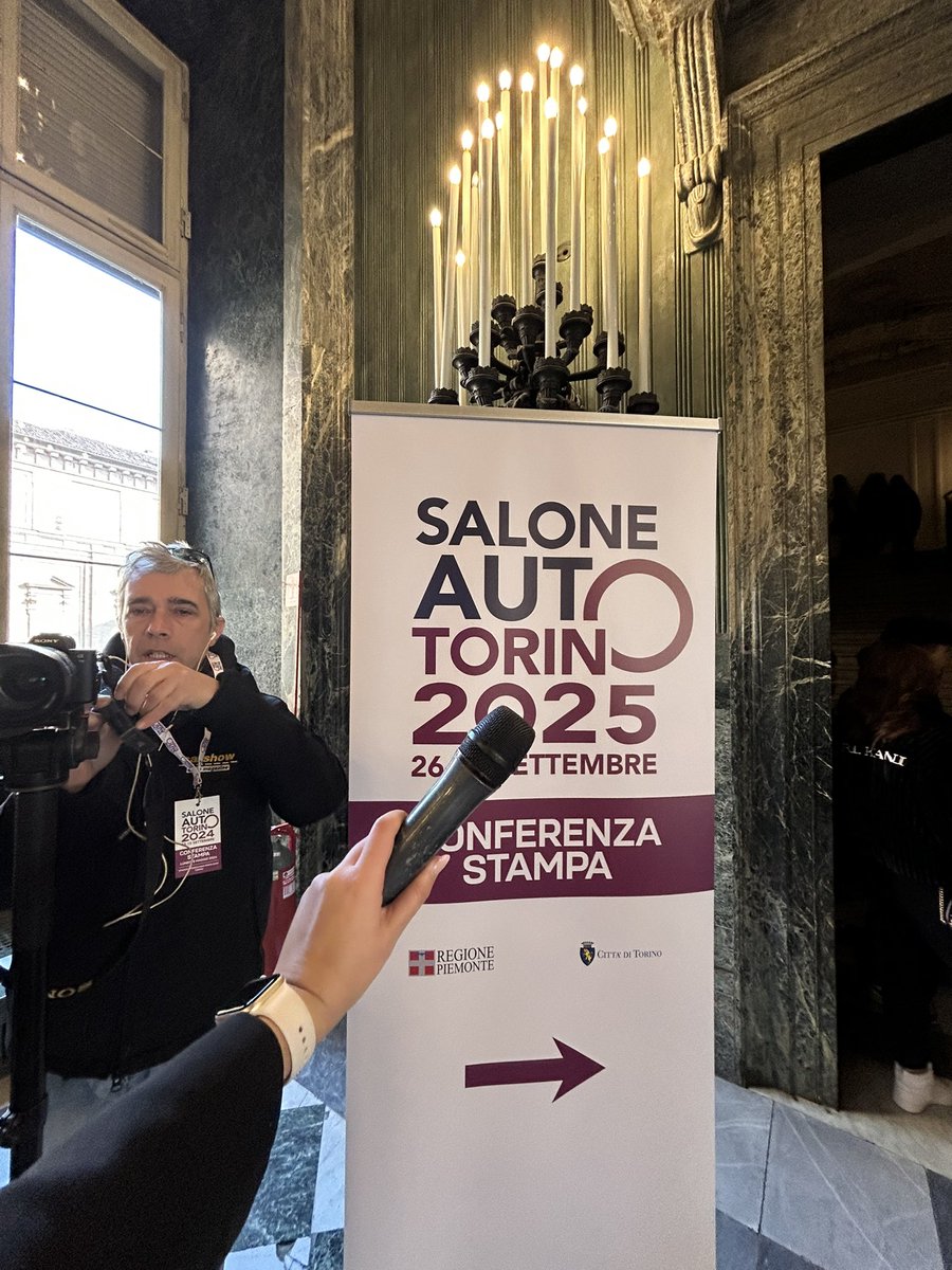 lucremaritano's tweet photo. Si parte! Conferenza stampa Salone Auto Torino 2025! 🎞️ #saloneautotorino 

https://t.co/zgNvqtewj0 https://t.co/HhEp2ze5bE