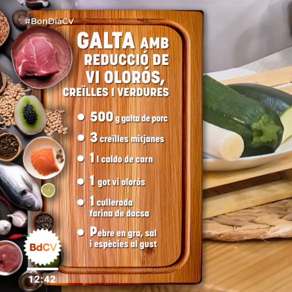 No saps què menjar per a dinar hui? <a href="/rubenfenollar/">Chef Ruben Fenollar</a> ens ensenya a preparar un plat deliciós: galtes amb reducció de vi, creïlles i verdures.
<a href="/apunt_media/">À Punt</a>
