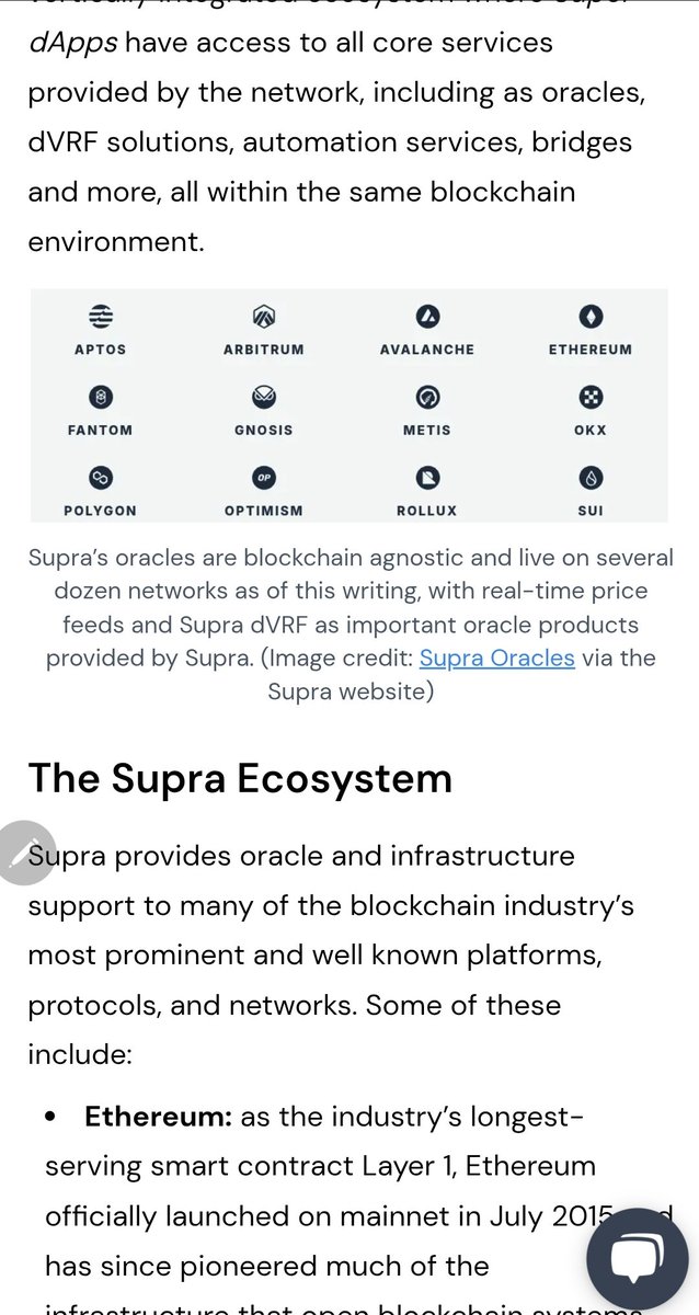 schua132229's tweet photo. @mocsay92 So much hate on $supra. Yet they don't know, $supra provides services to other top-tier  blockchains 🙄 https://t.co/dX4odWL9Xq
