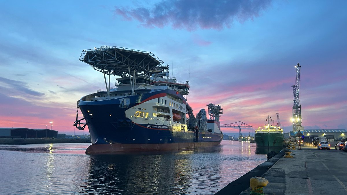 We are delighted to welcome <a href="/Prysmian_/">Prysmian</a>  Monna Lisa vessel on her first UK port call to <a href="/portofmbro/">Port of Middlesbrough</a> – her Northern European base.

This state-of-the-art cable-laying vessel is the sister ship of the Leonardo Da Vinci (LDV), which also regularly docks at our quayside. 

#Offshore