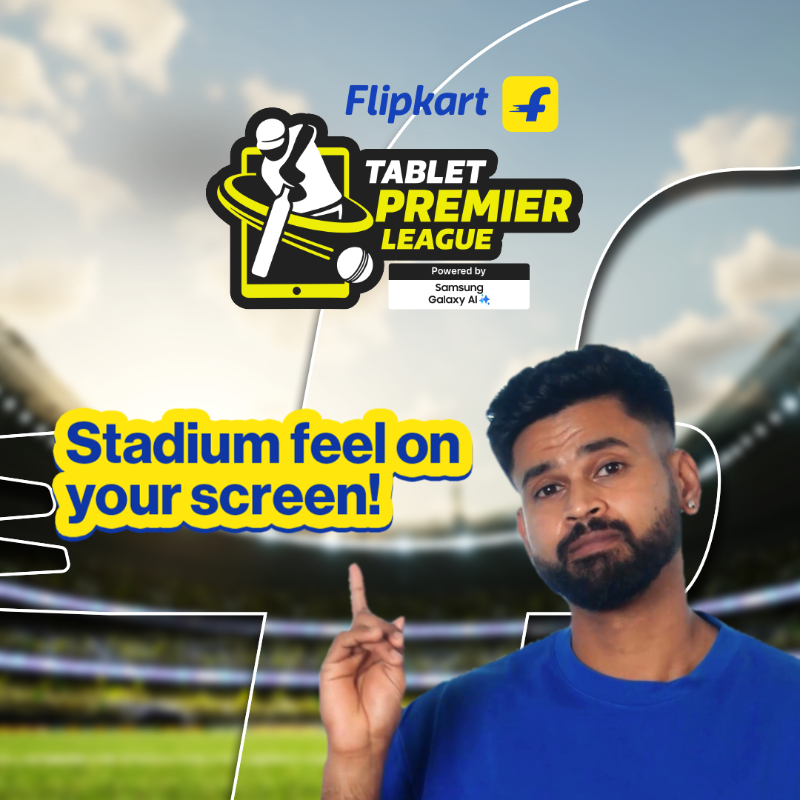 Flipkart's tweet photo. 🎉 Flipkart's Tablet Premier League is back! 

Get crazy deals on tablets - upgrade to bigger screens! 

Sale is live now!
