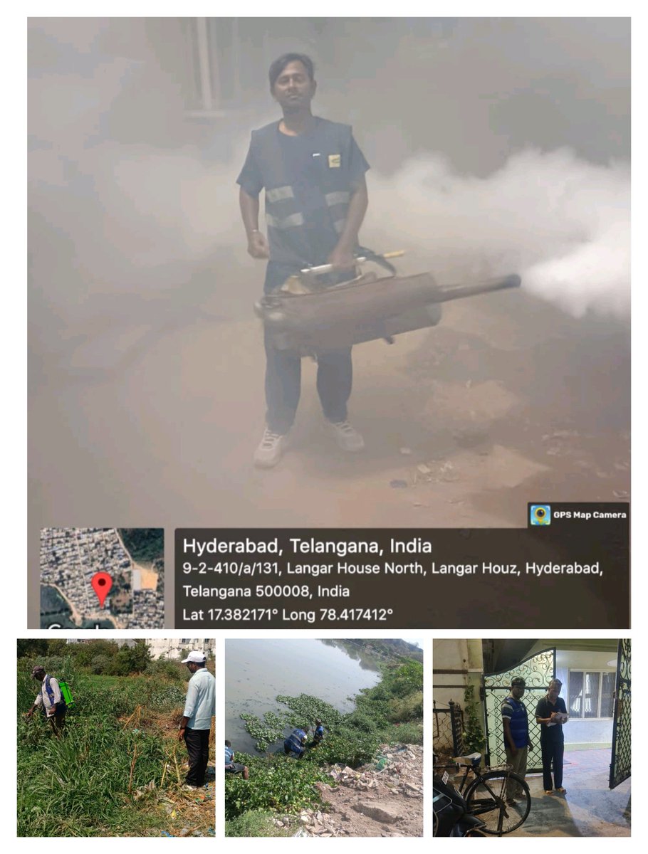 KarwanAe's tweet photo. @helpinghand9999 @ce_ghmc @GHMCOnline @EFA_GHMC_LH Integrated mosquito control activities conducted in the Langar house Golconda divisions of Karwan Circle. Sadar, local leaders, colony president, SHG members involved in the activities. https://t.co/22wtEXFmHM