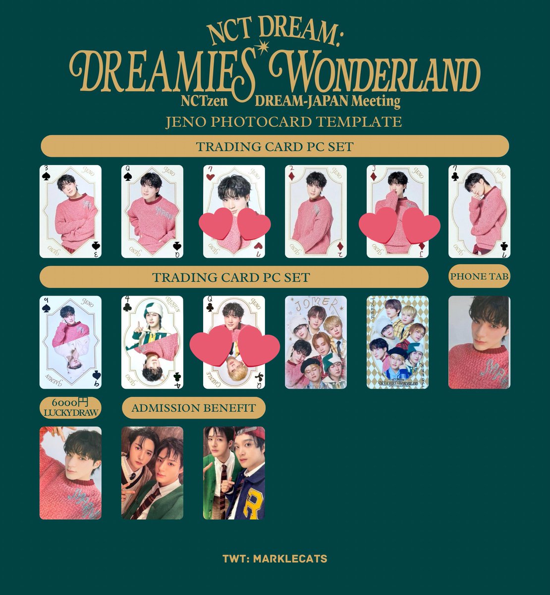 NhRyvw's tweet photo. DREAMIES Wonderland ペンミ 
NCTDREAM ドリム
ランダムトイ  ラントイ グッズ　交換

譲  画像のもの

求  ランダムトレカ  ジェノ (2枚目)   
      クリアステッカー  ジェノ

郵送希望です。
条件当てはまる方いらっしゃいましたらお気軽にお声掛けください🙇‍♀️
 #NCTDREAM  #JENO https://t.co/0gVvgscFbr
