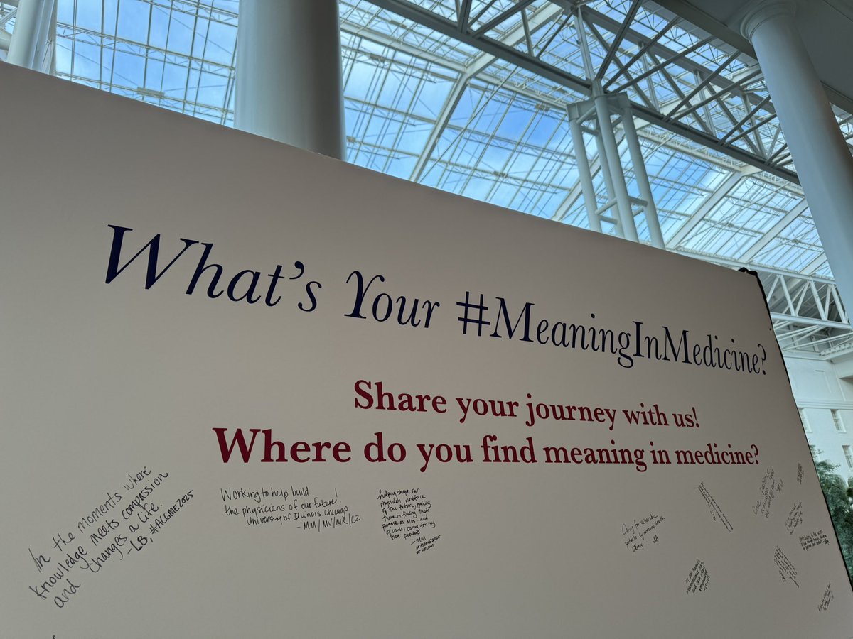 What’s your #MeaningInMedicine?
Mine : shaping the next generation of MDs, helping them find their own purpose in medicine &amp; preparing them to meet the evolving needs of our profession. And it always remains in the privilege of caring for patients &amp; their families. #ACGME2025