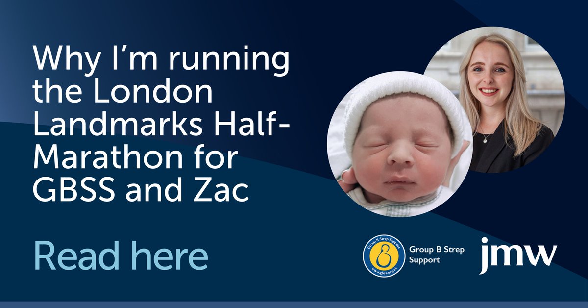 Chloe, a lawyer from our Legal Panel Member, <a href="/jmwsolicitors/">JMW Solicitors</a>, is running the <a href="/LLHalf/">London Landmarks Half Marathon</a> in honour of baby Zac, who tragically lost his life to group B Strep infection - to raise awareness &amp; funds for Group B Strep Support 💛Read more: tinyurl.com/4kz2z93b