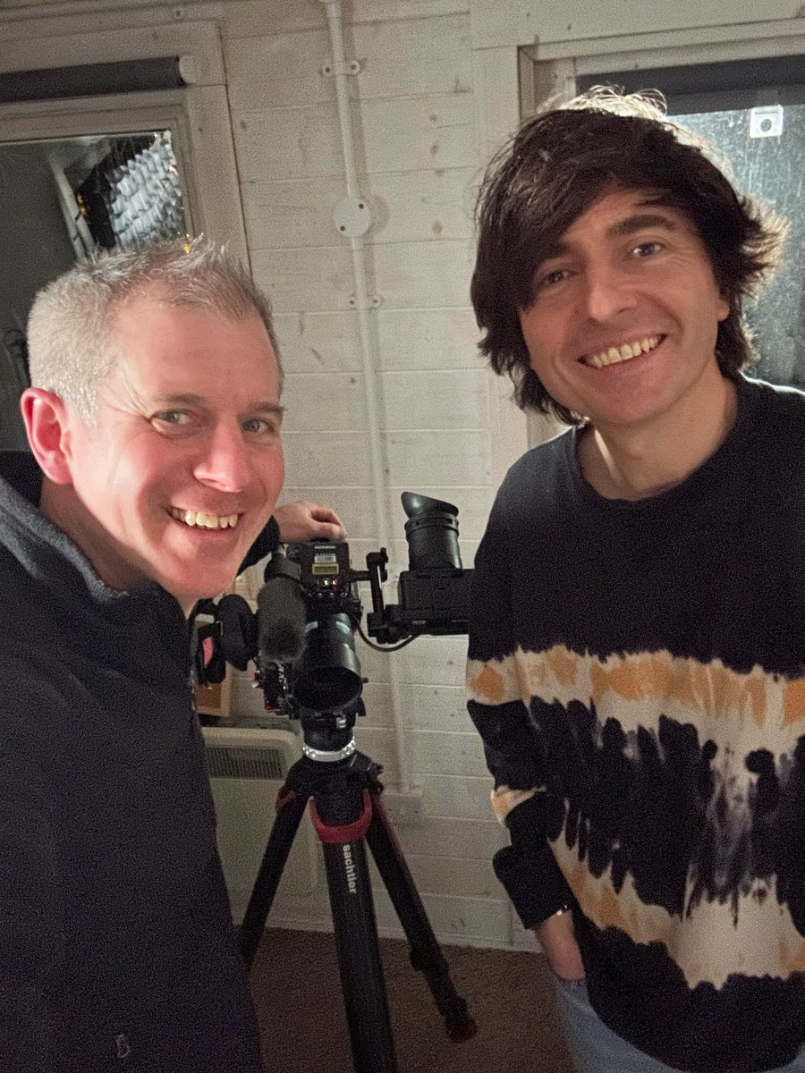It’s a wrap on filming #Uncanny Season 2! This is me and our director Ash in the shed having just finished filming the last case update for tomorrow night’s show - watch at 9pm on <a href="/BBCTwo/">BBC Two</a> and <a href="/BBCiPlayer/">BBC iPlayer</a> for some BIG BIG BIG (yes, that big!) new revelations on Hollymount Farm,