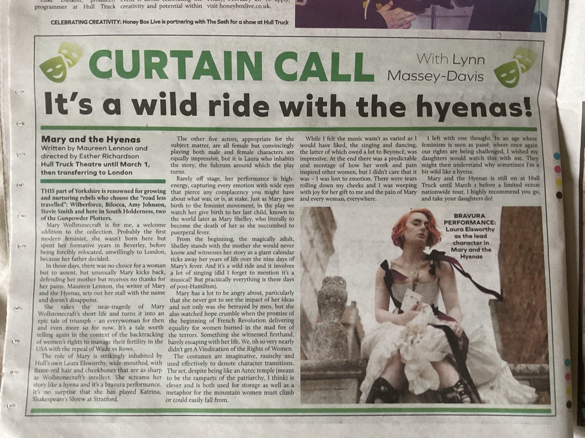 LMD ๐๐ค๐๐บ๐ฆ๐ฌ๐ฑ (@sationhund) on Twitter photo <a href="/HullTruck/">Hull Truck Theatre</a> <a href="/pilot_theatre/">Pilot Theatre</a> It is superb, my review in the Holderness Gazette today <a href="/HullTruck/">Hull Truck Theatre</a> <a href="/pilot_theatre/">Pilot Theatre</a> It is superb, my review in the Holderness Gazette today
