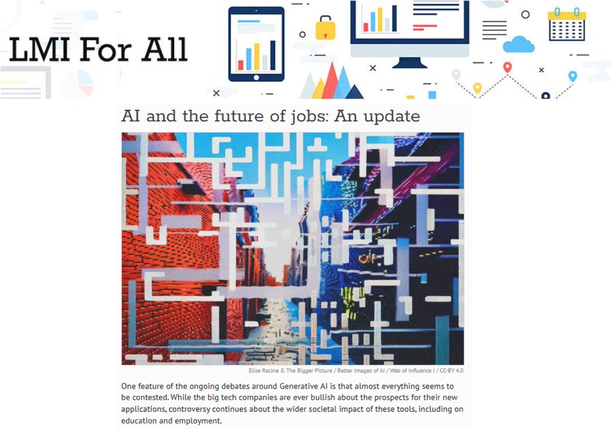 AI and the future of jobs: An update
A new blog by Graham Atwell
Read more here: lmiforall.org.uk/2025/01/ai-and…