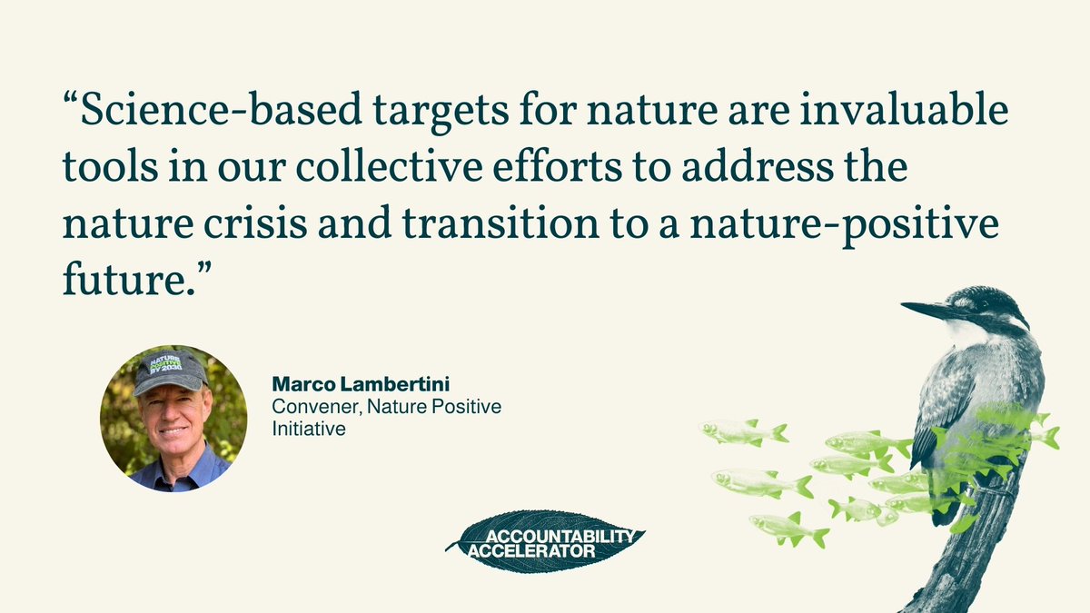 NatureDeal's tweet image. "SBTN has designed the rules ... and now is the time to put those rules into practice" comments @ConvenerNatureP as the new GCA #AccountabilityAccelerator validation service is launched.
👉accountabilityaccelerator.org/validation/
#NaturePositive @globalcommonshq @SBT_Network