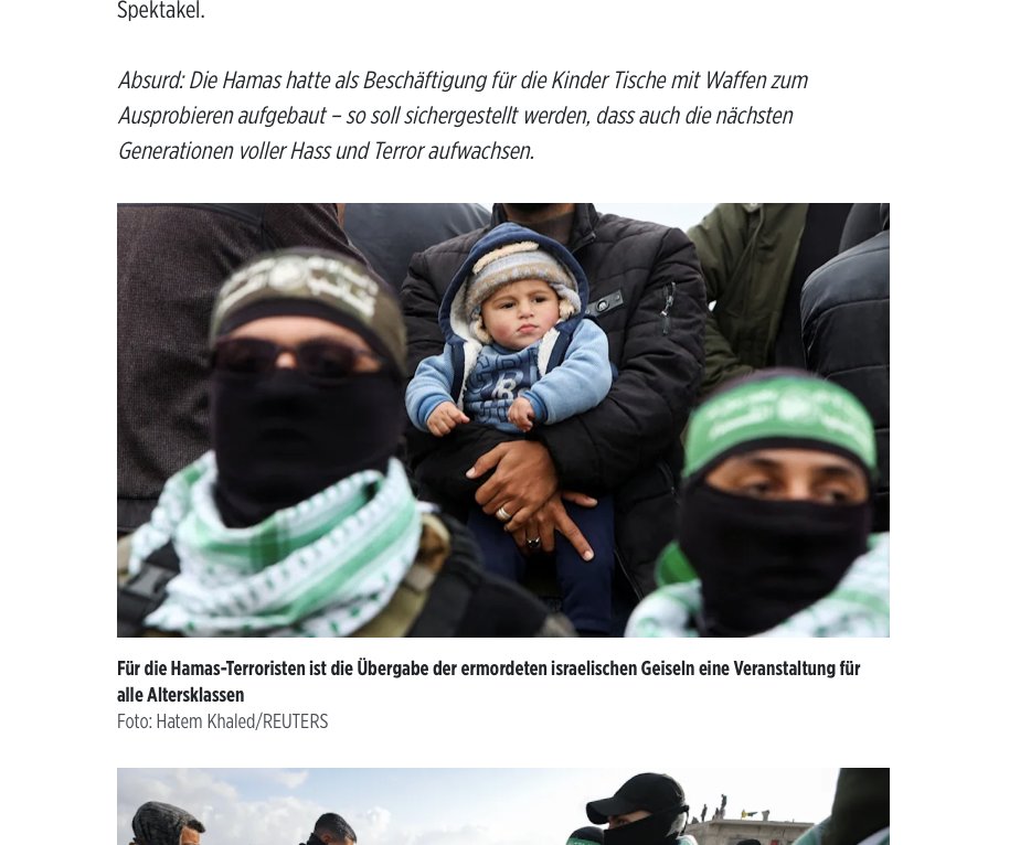 Sie nehmen ihre Kinder mit. Um getötete Kinder zu feiern. Diese Leute haben wir finanziert. Diese Leute haben wir ins Land gelassen.bild.de/politik/auslan…