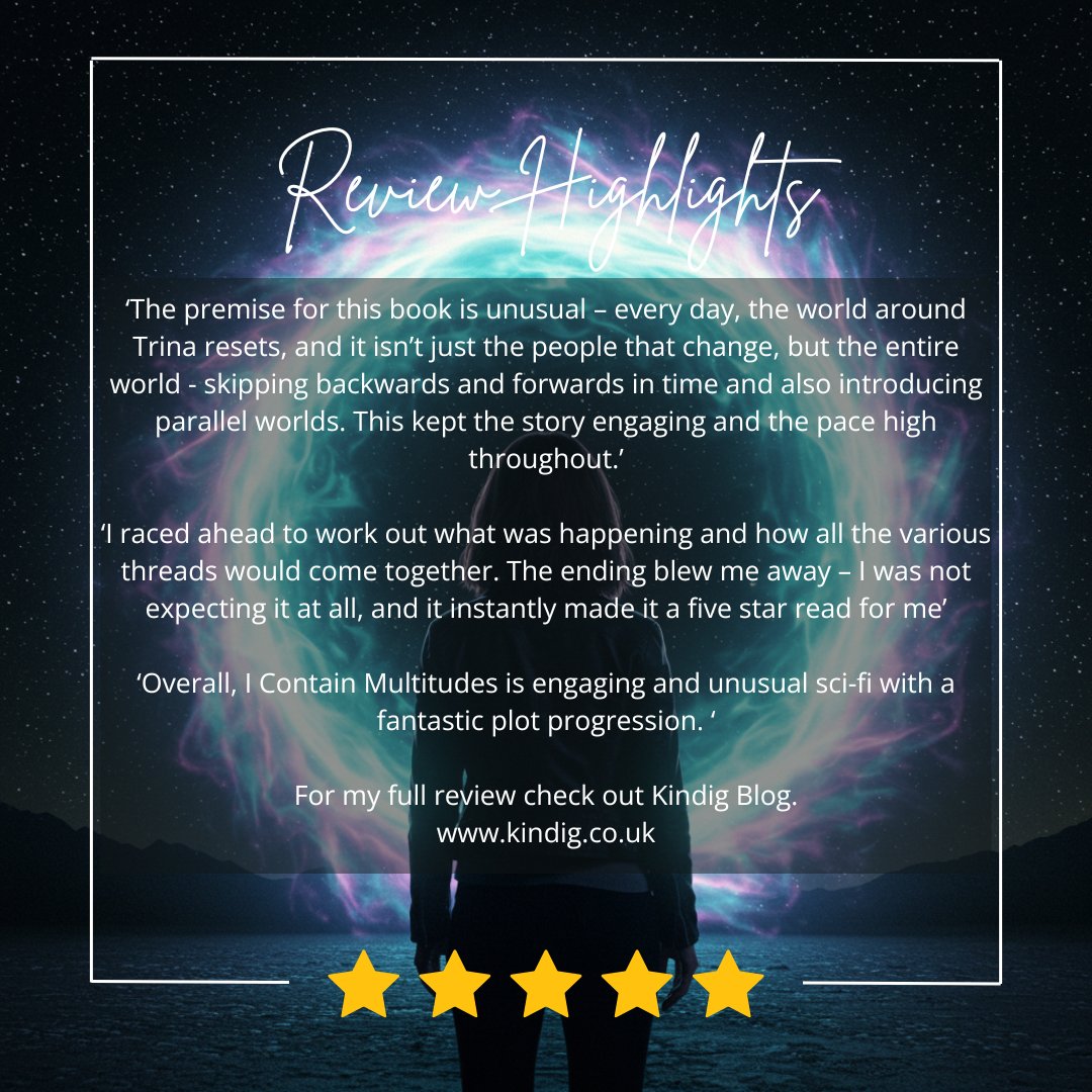 Kindig Blog (@kindigblog) on Twitter photo HAPPY PUBLICATION DAY!
#IContainMultitudes by <a href="/chrishawkins/">Christopher Hawkins (Updates only)</a> is out TODAY!
'Engaging & unusual sci-fi with a fantastic plot progression' - read my 5 ⭐️review: kindig.co.uk/post/i-contain…
#BookBoost #bookreview #bookblog #BookRecommendation #booksworthreading HAPPY PUBLICATION DAY!
#IContainMultitudes by <a href="/chrishawkins/">Christopher Hawkins (Updates only)</a> is out TODAY!
'Engaging & unusual sci-fi with a fantastic plot progression' - read my 5 ⭐️review: kindig.co.uk/post/i-contain…
#BookBoost #bookreview #bookblog #BookRecommendation #booksworthreading
