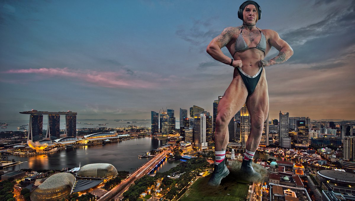 Beautiful and massive Giantess <a href="/MuscleMonmy/">Muscle Monmy</a> is utterly unstoppable and the city is turned to dust under her massive boots😈