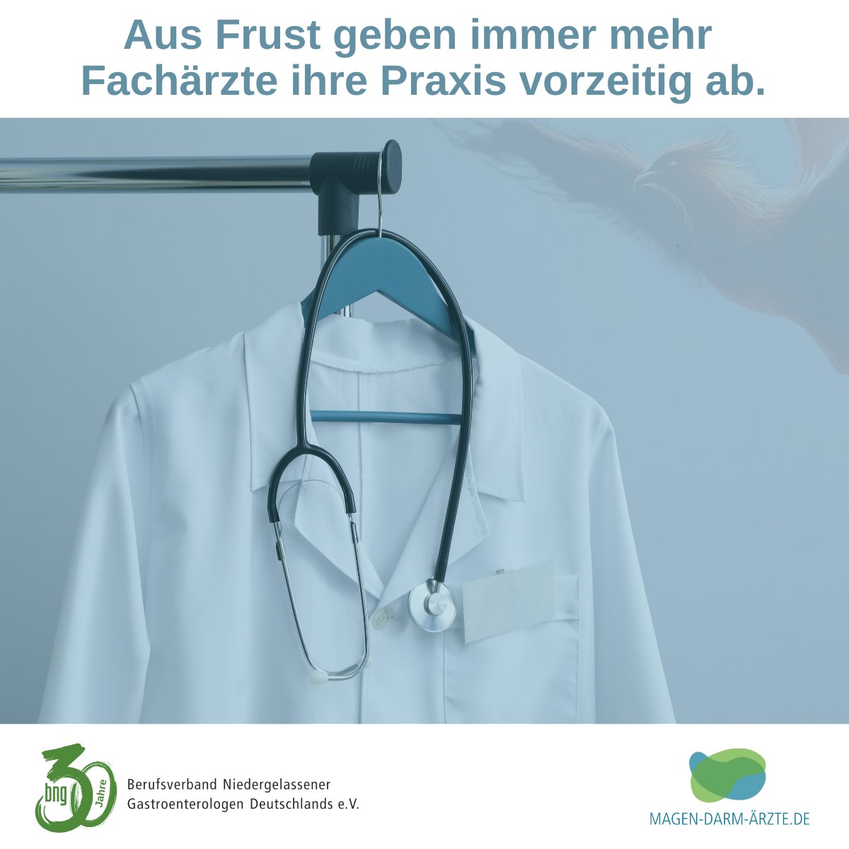 bngev's tweet photo. 25 % aller Fachärzte, die eine Praxisnachfolge suchen, geben an, vorzeitig aus dem Erwerbsleben auszusteigen und in den Ruhestand zu gehen. Die Politik ist gefordert, ein Umfeld zu schaffen, in dem Ärzte ihre Aufgaben wieder mit Zuversicht ausüben. 👉 https://t.co/ljp0EJY5qJ https://t.co/WtsMVqVQMQ