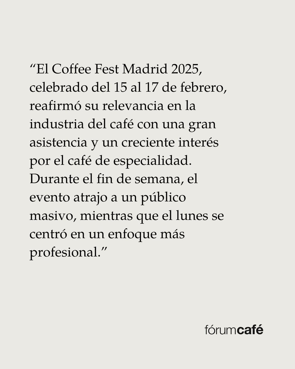 Fórum del Café tweet media