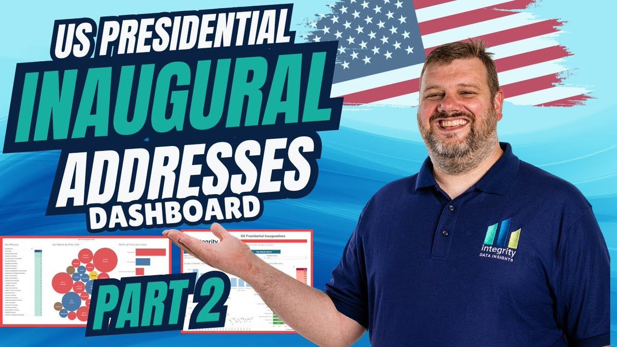IntegrityDataI1's tweet image. Ever wondered which US POTUS has delivered the most positive or negative inaugural address? 🤔 In this video, I discuss sentiment analysis and reveal some surprising insights.

Video:   buff.ly/3X2iqDN 
Dashboard:  buff.ly/3QrhWTH 
 
#SentimentAnalysis #Tableau