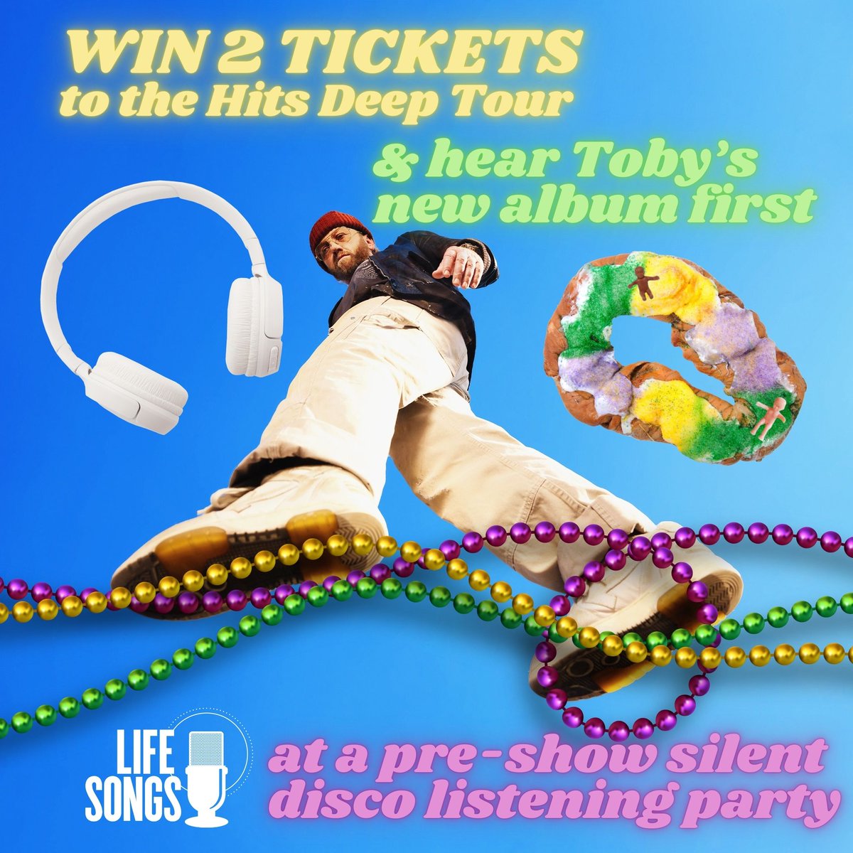 lifesongs's tweet photo. 2 MORE DAYS this week to win tickets to Toby-Mac's Hits Deep concert AND access to the pre-show silent disco party with LifeSongs where you can hear his new album BEFORE it drops! Listen this week for the Toby-Mac Silent Disco Party cue to CALL! https://t.co/oDnq0kqehE