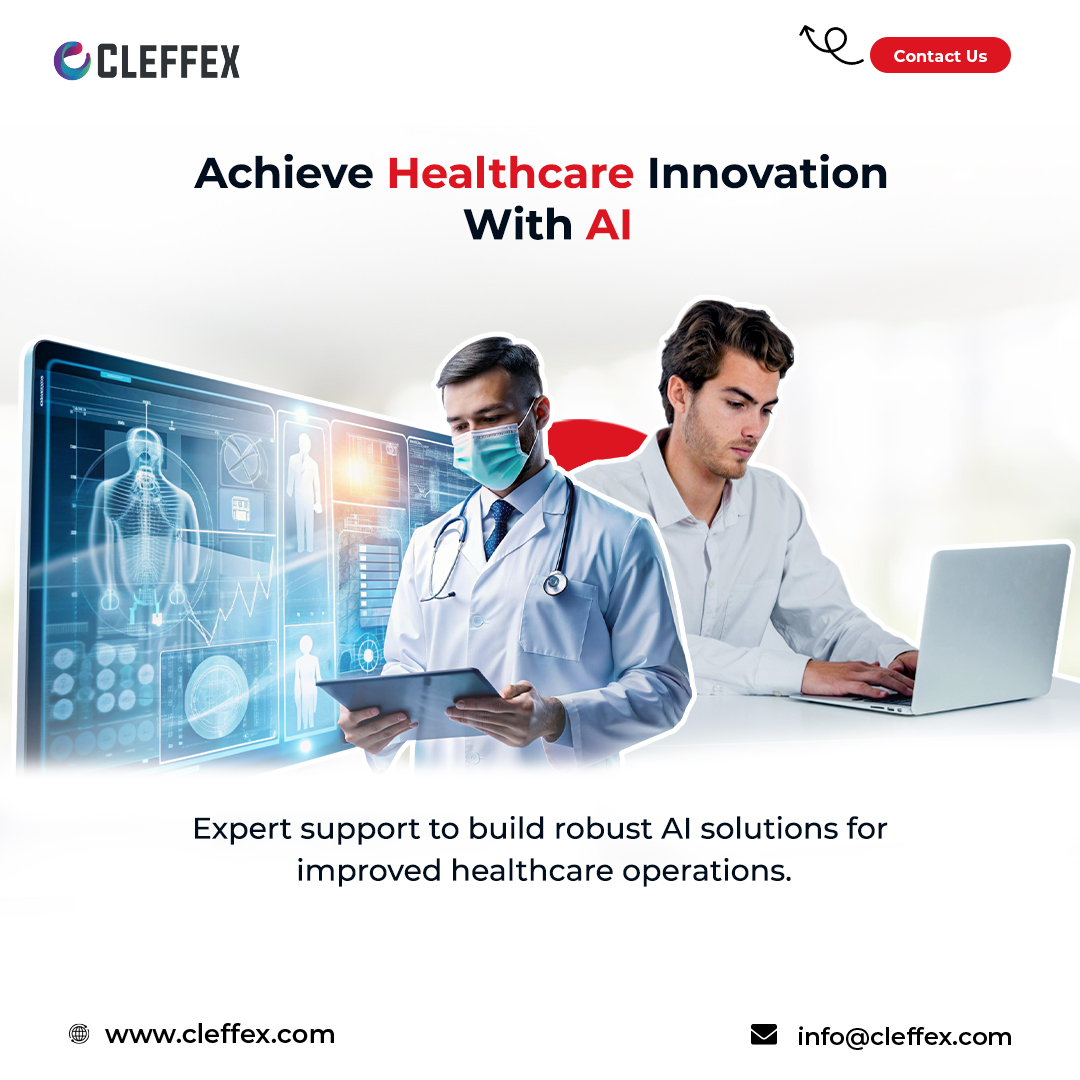 Drive AI-powered innovation in healthcare with expert support! Build robust AI solutions to enhance operations, improve patient care, and enable smarter decisions. Contact us at info@cleffex.com to learn more!

#AIHealthcare #HealthTech #ArtificialIntelligence #HealthcareAI