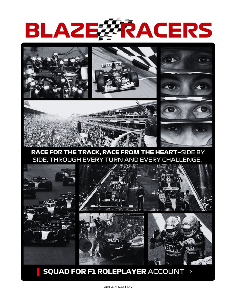͏ 
Blaze Racers Open Recruitment🏁 RP racers, this is your chance! We’re looking for new members to join our racing family. If you’re ready to being racer RPs, <a href="/BlazeRacers/">🏎️🏁</a> is the squad for you. We also open to collaborations and friendly battles with other squads.
͏
