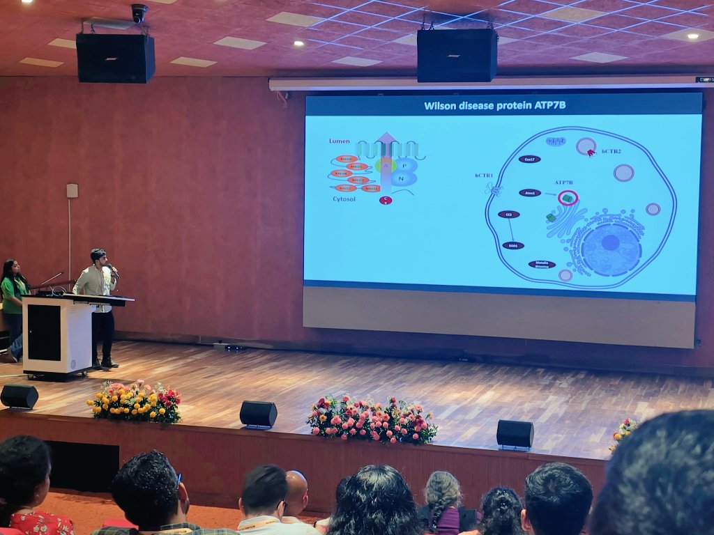 CopperBioGroup's tweet image. We are happy to announce that Brindaban Maji @BrindabanMaji from our lab was selected for a flash talk and poster presentation at the M2T2 2025 conference held at IIT Jodhpur. We congratulate him for receiving the poster award for the scientific poster session.
@iiserkol