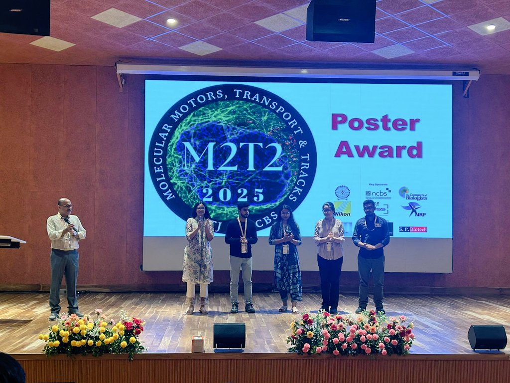 CopperBioGroup's tweet image. We are happy to announce that Brindaban Maji @BrindabanMaji from our lab was selected for a flash talk and poster presentation at the M2T2 2025 conference held at IIT Jodhpur. We congratulate him for receiving the poster award for the scientific poster session.
@iiserkol