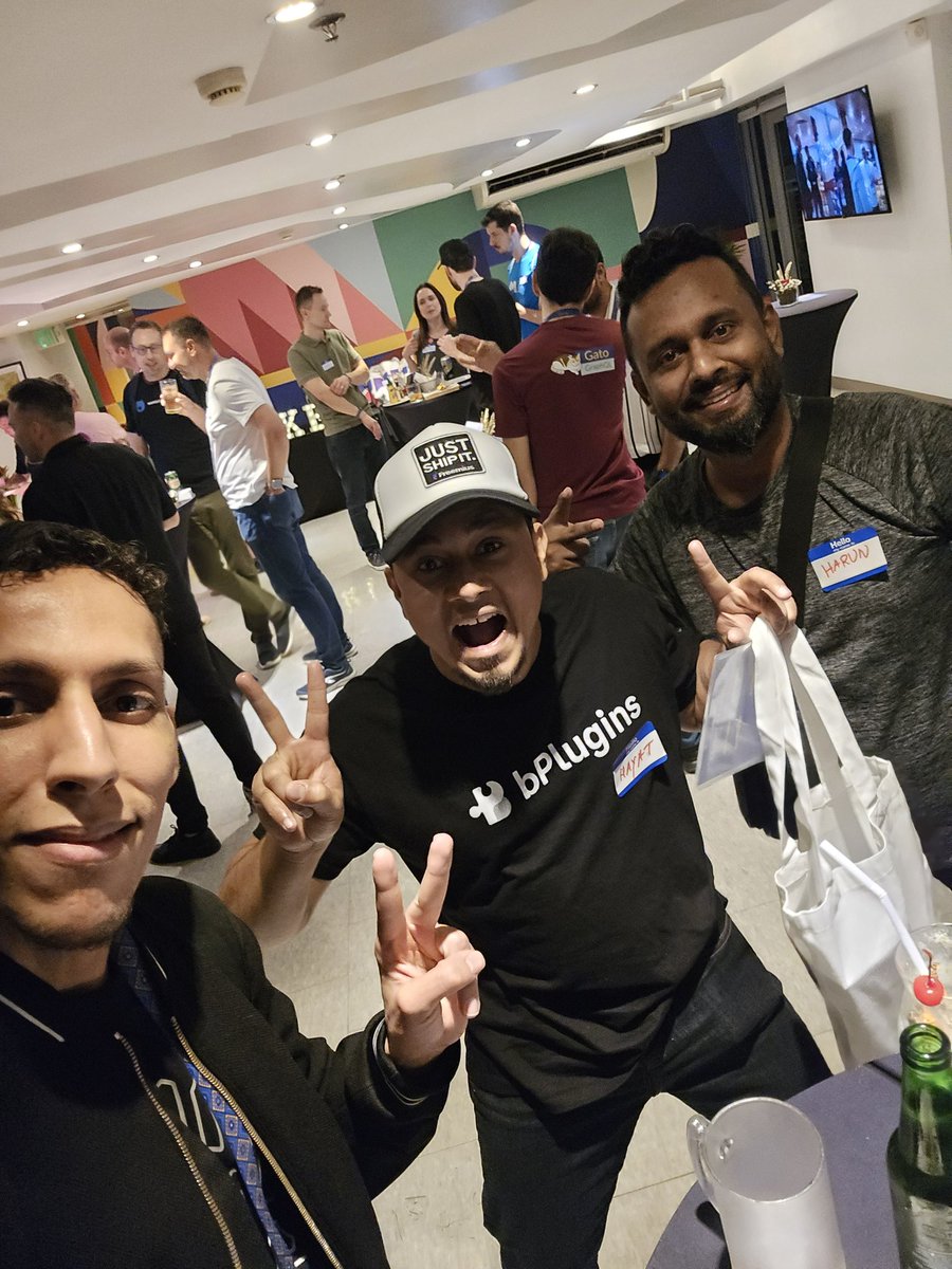 Great time with <a href="/b_plugins/">bPlugins</a> team at #MakersMeetup by <a href="/freemius/">Freemius</a>