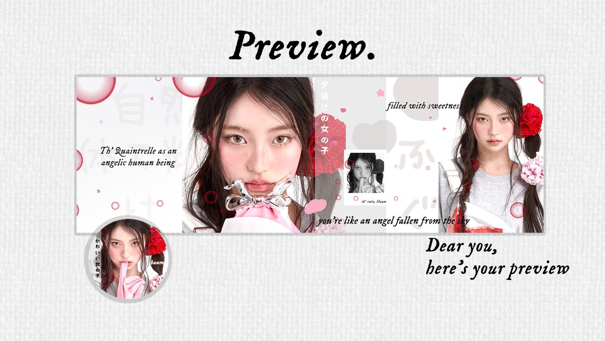 interaction will be appreciated!

hai! aku mau bagiin 2 layout dibawah ini FREE karna suda dijajanin sama kak Vela 🍃 syaratnya kalian cukup follow kak Vela <a href="/queej/">✿ 🐈‍⬛</a> + rt layout yang kalian mau dibawah OKii!!

jangan lupa buat cek dibawah selengkapnya yaa!

#zonauang