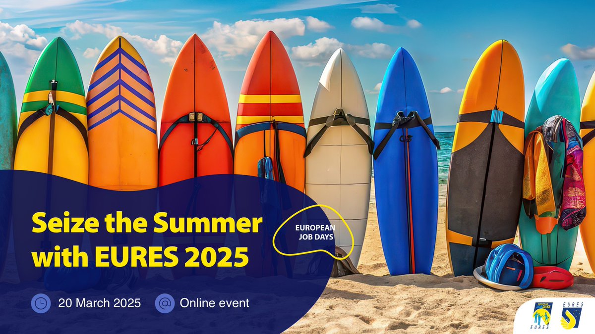 Stai pensando di partecipare al prossimo Seize the Summer with EURES 2025 e hai bisogno di assistenza?
Il team di EURES Italy organizza il 27 febbraio alle 15:00 un webinar per i #candidati. Per iscriversi è necessario compilare il Form di adesione: bit.ly/4bea9m4