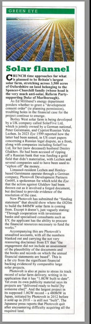 Goodness me, there are questions to be answered about the Botley West project…