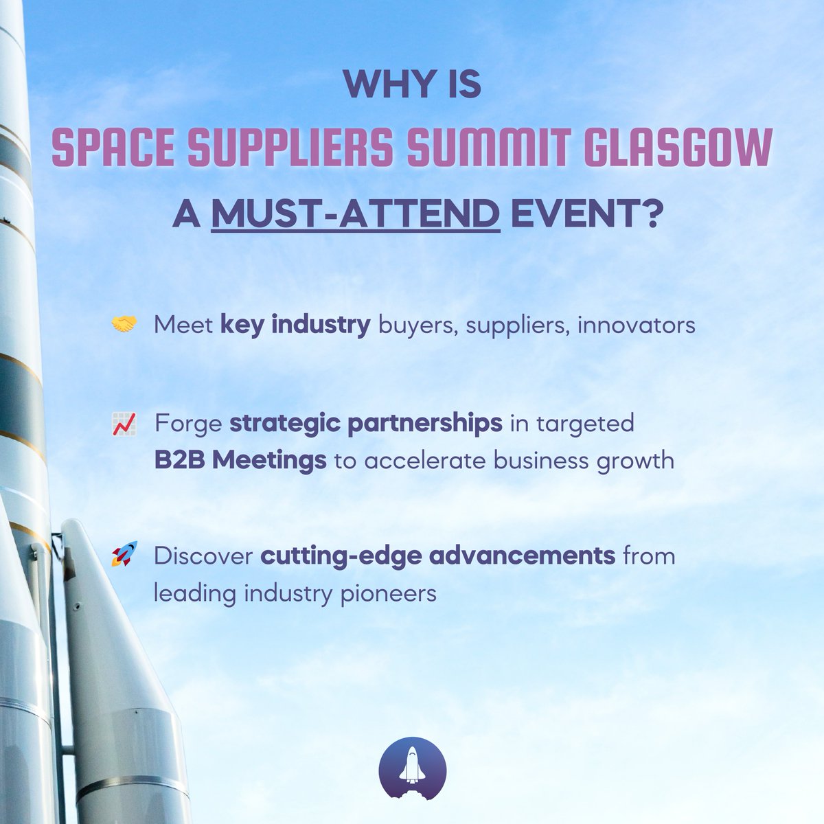 spacesupplierssummit (@spacesupp_glas) on Twitter photo Why attend #SSS26? π
Join industry leaders in the upstream space sector for 2-days of strategic discussions, exclusive insights & high-value B2B meetings.
π
3-4 Feb 2026 | π<a href="/UniStrathclyde/">University of Strathclyde</a>
space-meetings.com
#UpstreamSpace #SpaceEvents Why attend #SSS26? π
Join industry leaders in the upstream space sector for 2-days of strategic discussions, exclusive insights & high-value B2B meetings.
π
3-4 Feb 2026 | π<a href="/UniStrathclyde/">University of Strathclyde</a>
space-meetings.com
#UpstreamSpace #SpaceEvents