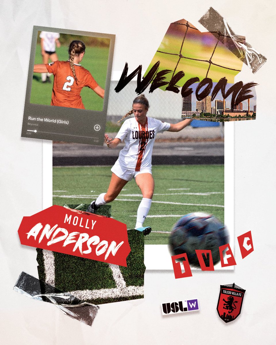 Welcome to Toledo Villa, Molly! 🔴 Join us in welcoming Lourdes University defender Molly Anderson to our first USLW 2025 Team! 🟣

Pending USL and US Soccer approval.