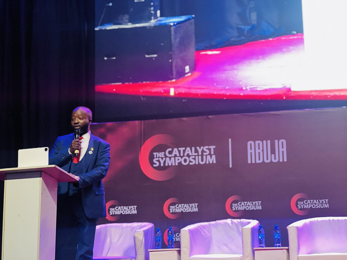 Live at #TheCatalystSymposium, gaining valuable insights from <a href="/meetAudu/">Abdullahi Mahmood</a> on entrepreneurship and navigating business growth in turbulent times.  

His depth of knowledge and industry expertise is truly impressive.