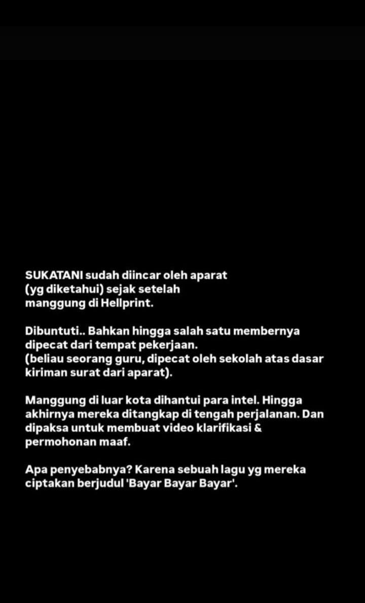 IDENTITAS VOKALIS SUKATANI: Tangkapan layar sosok vokalis band Sukatani, Novi Citra Indriyati alias Twister Angel, disadur pada Jumat (21/2/2025). Terbongkar profesi asli vokalis band Sukatani, Twister Angel yang viral karena diduga sindir polisi. Nasib vokalis bernama asli Novi itu kini miris.