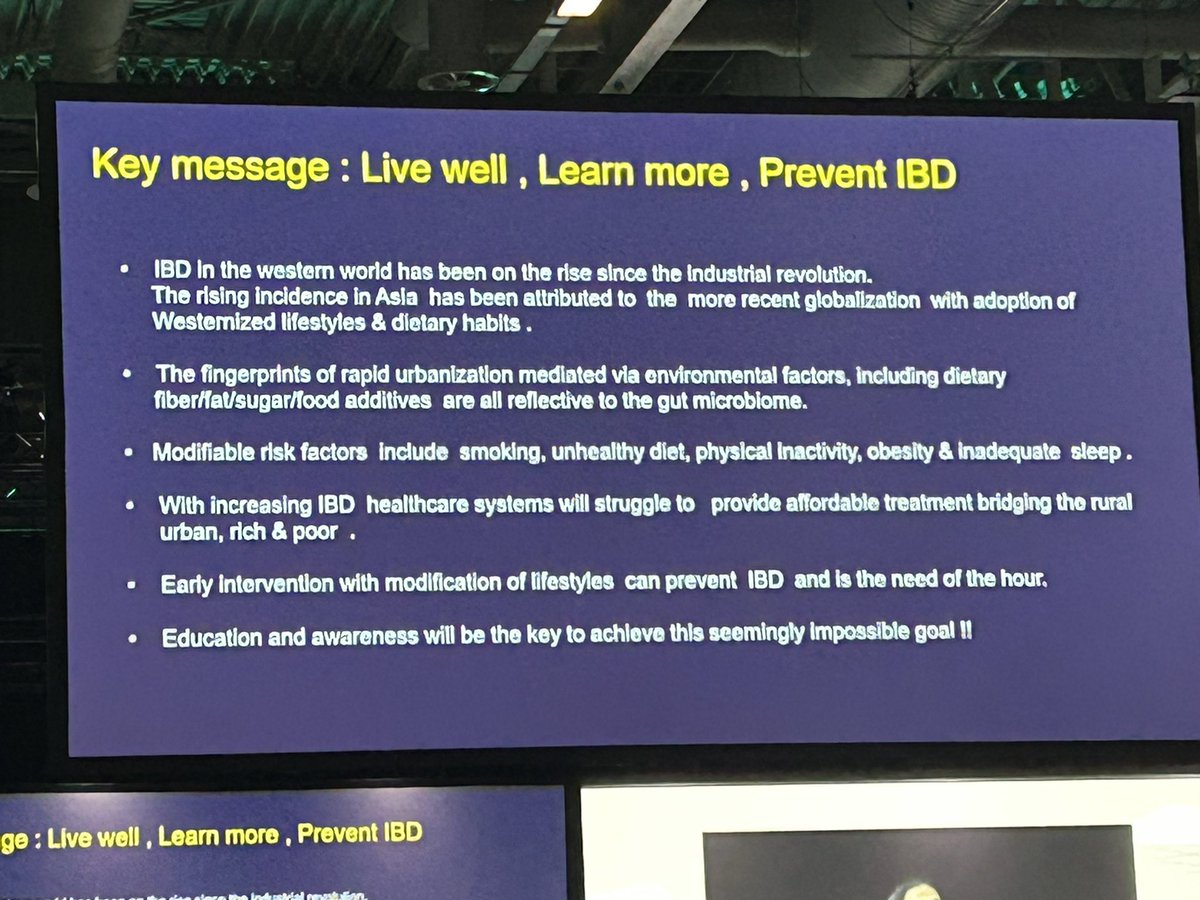 Healthy lifestyle choices can prevent IBD. #ECCO2025