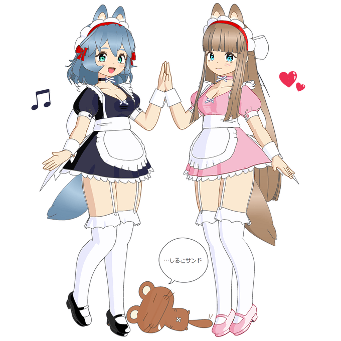 #見た人も無言でなにかケモ耳をあげる 