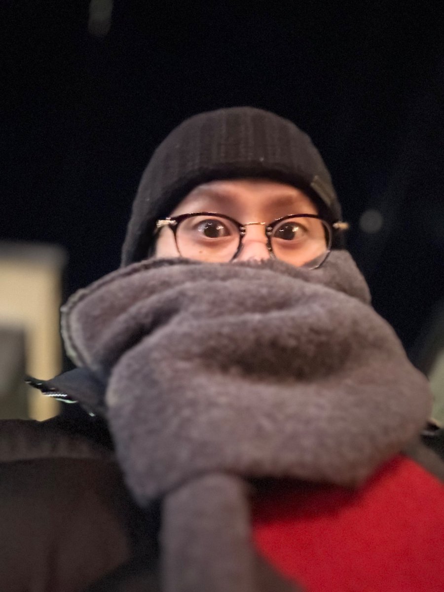 マフラーはこの冬にて最強。 (やっと家出る時にマフラーあること