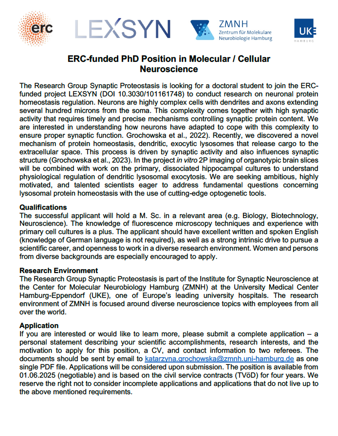 I am also looking for PhD student to join the team! Please, share!