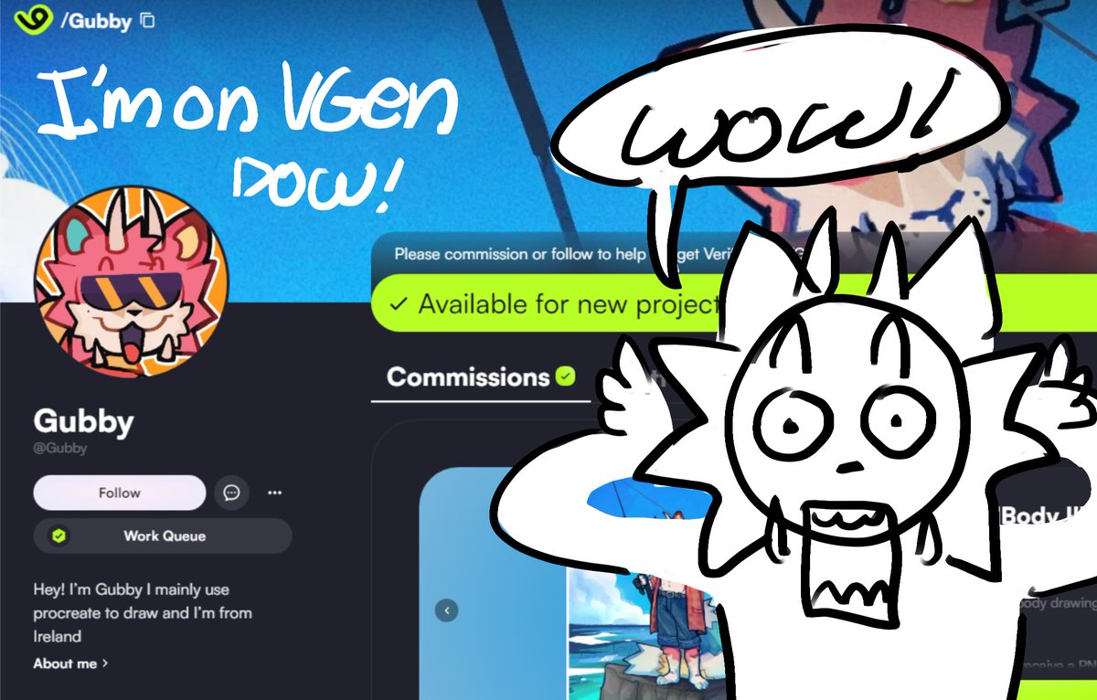 Gubby__'s tweet image. I&apos;M ON VGEN NOW! 
if you ever want me to draw anything for you have a look over there :]
vgen.co/Gubby