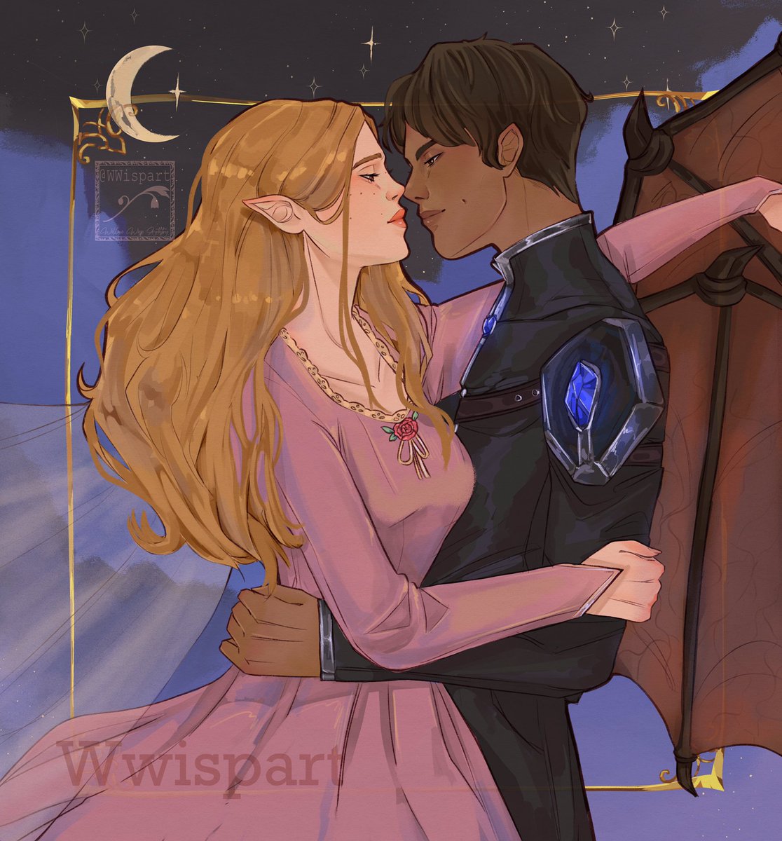 WwispArt's tweet photo. Them ✨✨✨
Just a bunch of the Elriel Fanart I’ve made over the last year ✨✨
#acotar #acourtofthornesandroses #feyreart #rhysand #rhyart #rhysacotar #elainearchereon #azriel #azlain #elriel #azlaine https://t.co/O8ir10yznq