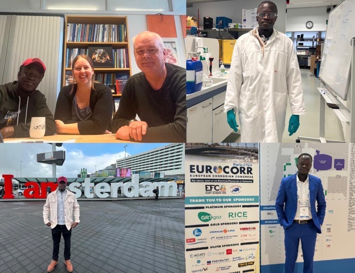 🔹Robert Addai an <a href="/NSERC_CRSNG/">NSERC / CRSNG</a> awardee spent four months at <a href="/tudelft/">TU Delft</a>, studying metal steels' electrochemical behavior in salt environments. He collaborated with international researchers and enjoyed the Netherlands' culture. Huge thanks to Dr. Yolanda Hedberg and Dr. Arjan Mol.