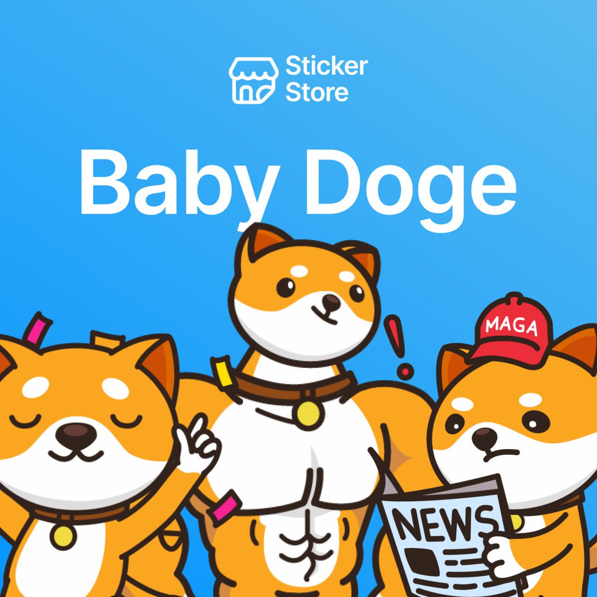 StickerStore_TG's tweet photo. Baby Doge

The new Baby Doge collection is now live in the Sticker Store! 

Only 5,000 exclusive stickers, get yours before they’re gone!

https://t.co/lyOvTjl53p https://t.co/E14hDYpMh4