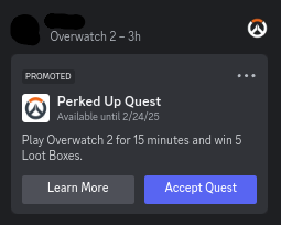 Is there any way to disable this crap in Discord??? I already pay for nitro, why do I need to see these stupid ads?