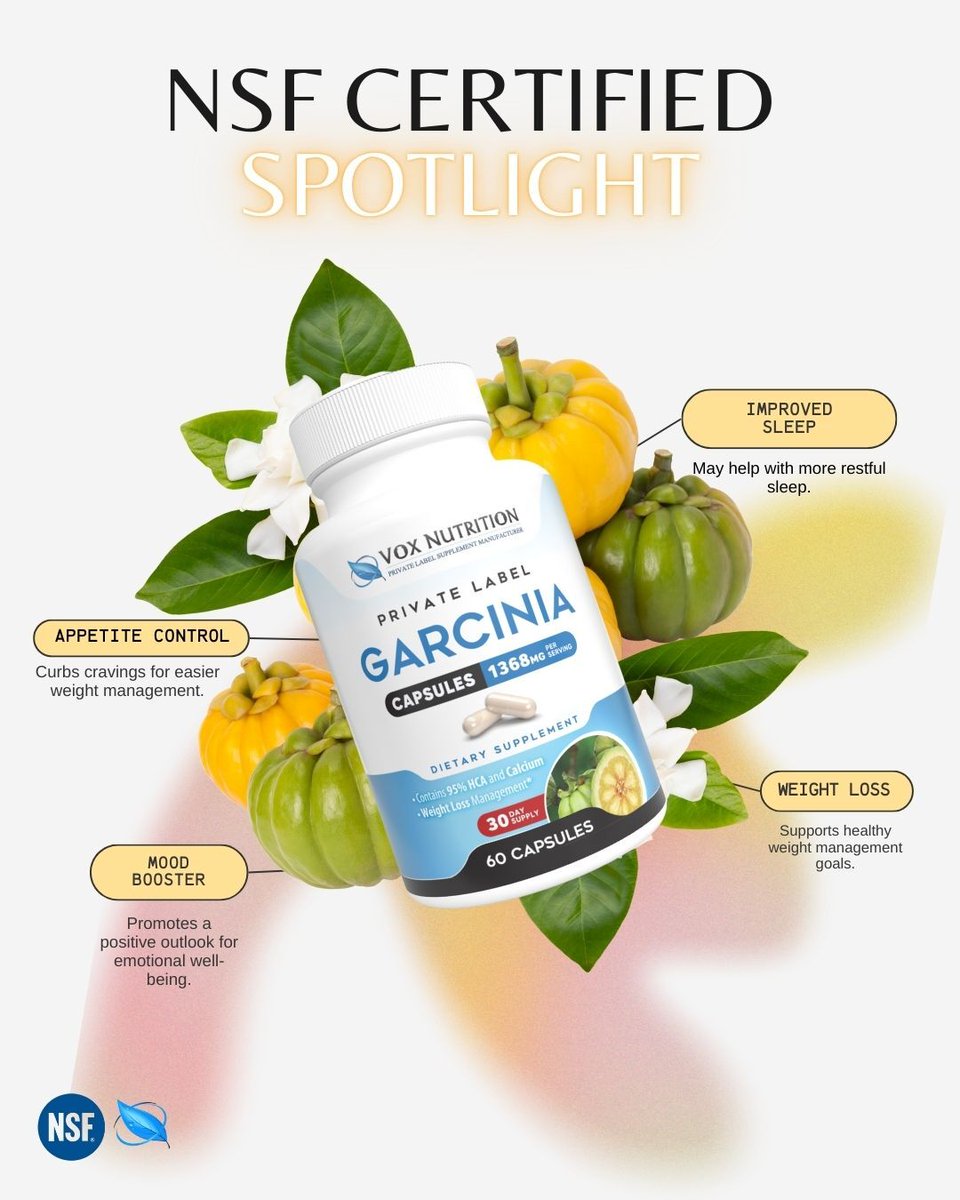 ✨ #NSFSpotlight ✨ Let's talk Garcinia Cambogia! This little fruit, native to Asia and Africa, packs a punch when it comes to supporting your wellness goals. #garciniacambogia #weightmanagement #appetitecontrol #supplements #naturalsupplements #nsf #spotlightseries