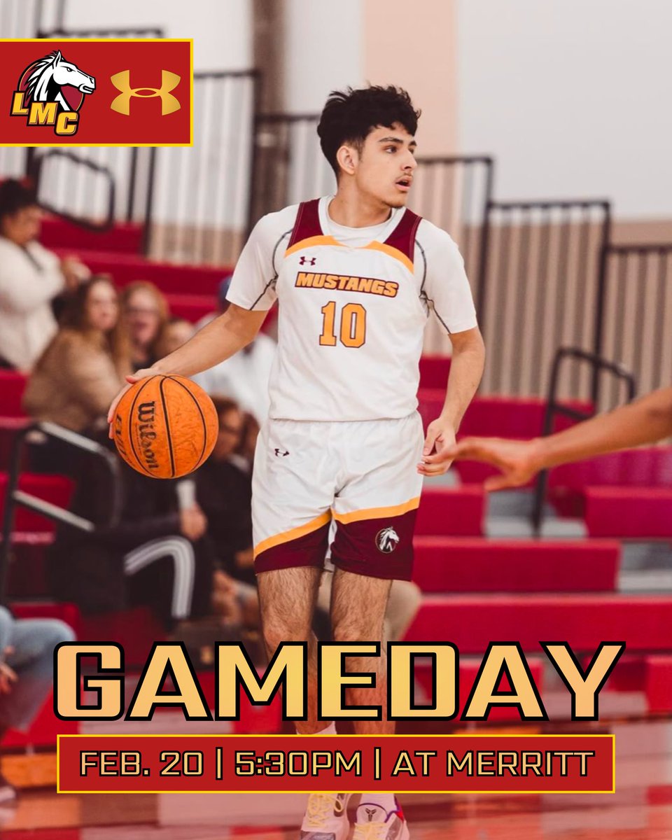 LMCmbb's tweet image. ‼️GAMEDAY‼️ the Mustangs are on the road to Merritt College for the last game of the regular season! 5:30pm tip-off, live stream will be available 🏀🐎💨